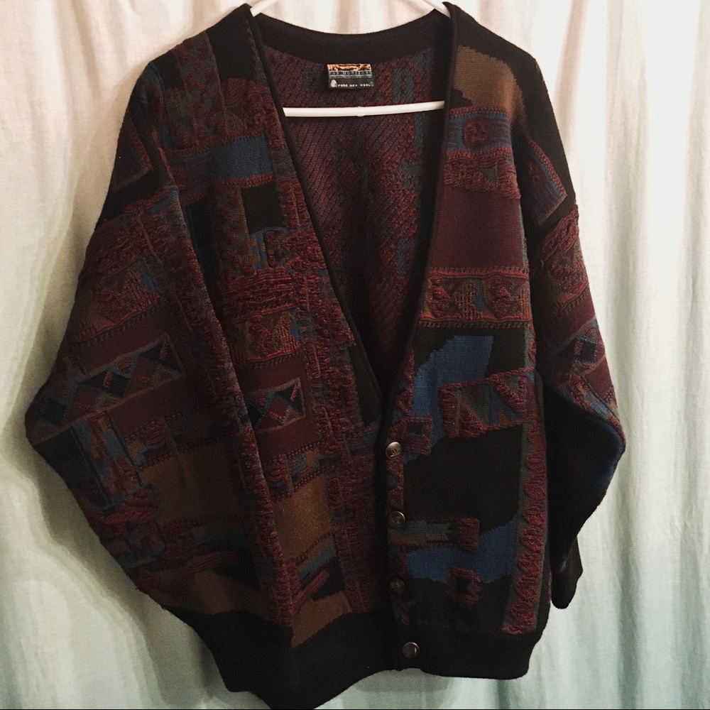 Far Horizons (Vintage!) wool cardigan sweater